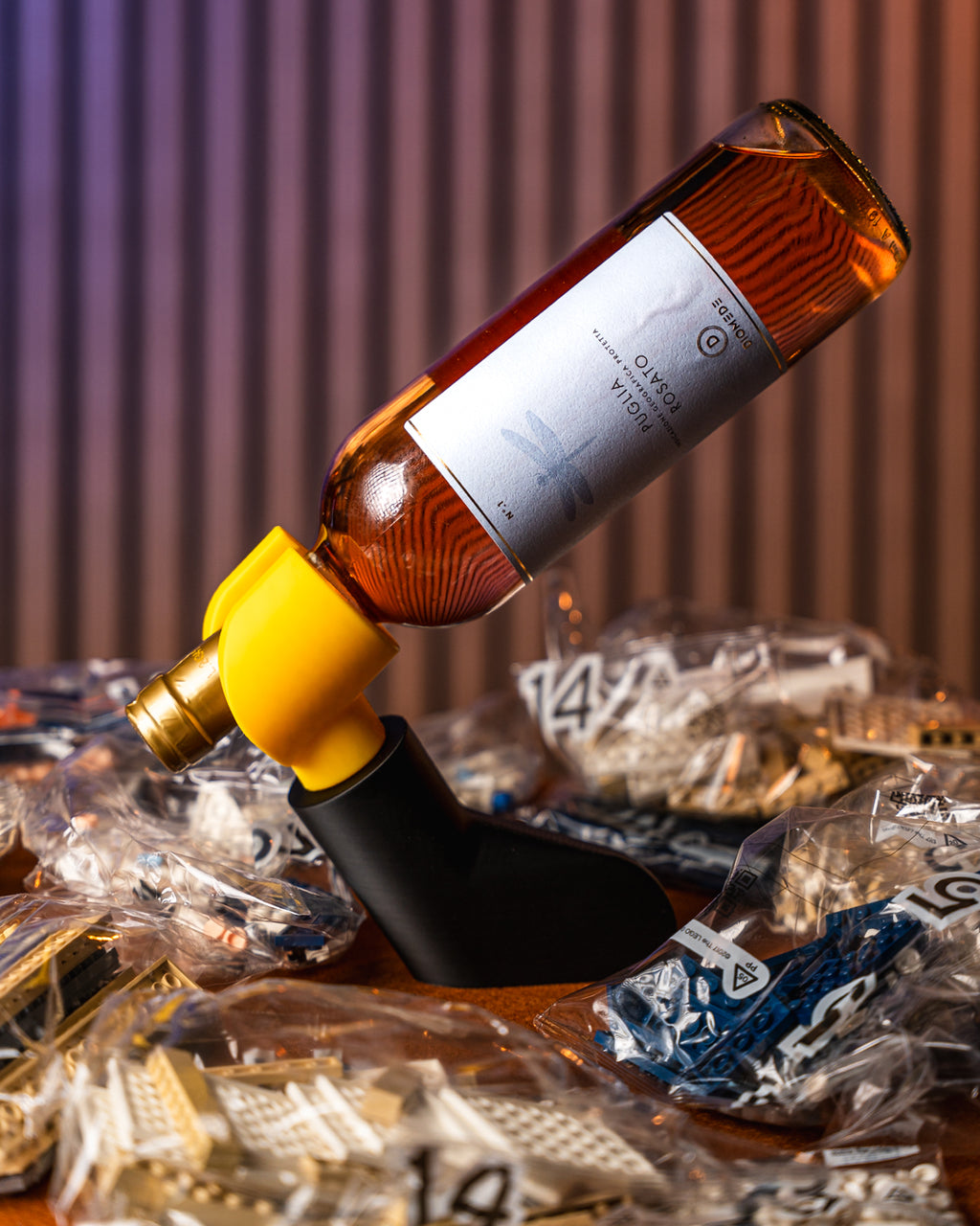 🍷Weinhalter in 🧱-Hand Stil