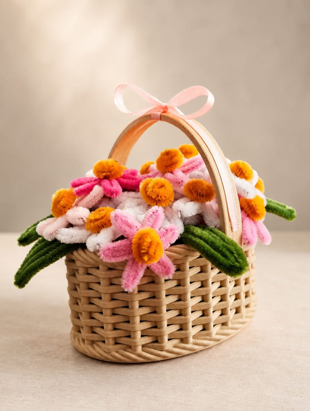 🌸 Handgefertigtes Blumenkörbchen🌸 Tischdeko, Geschenkidee, Blumen, Festdeko
