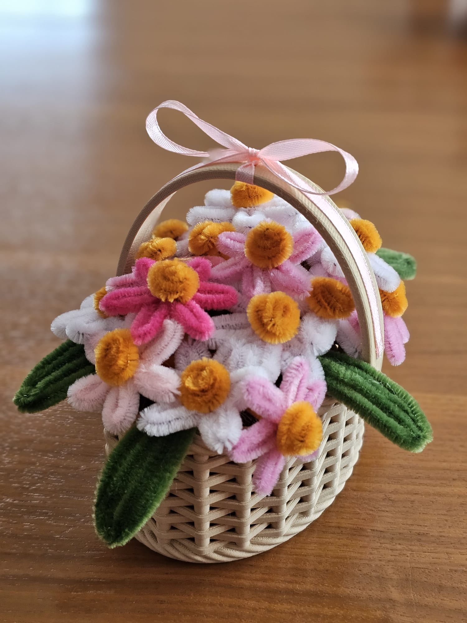 🌸 Handgefertigtes Blumenkörbchen🌸 Tischdeko, Geschenkidee, Blumen, Festdeko