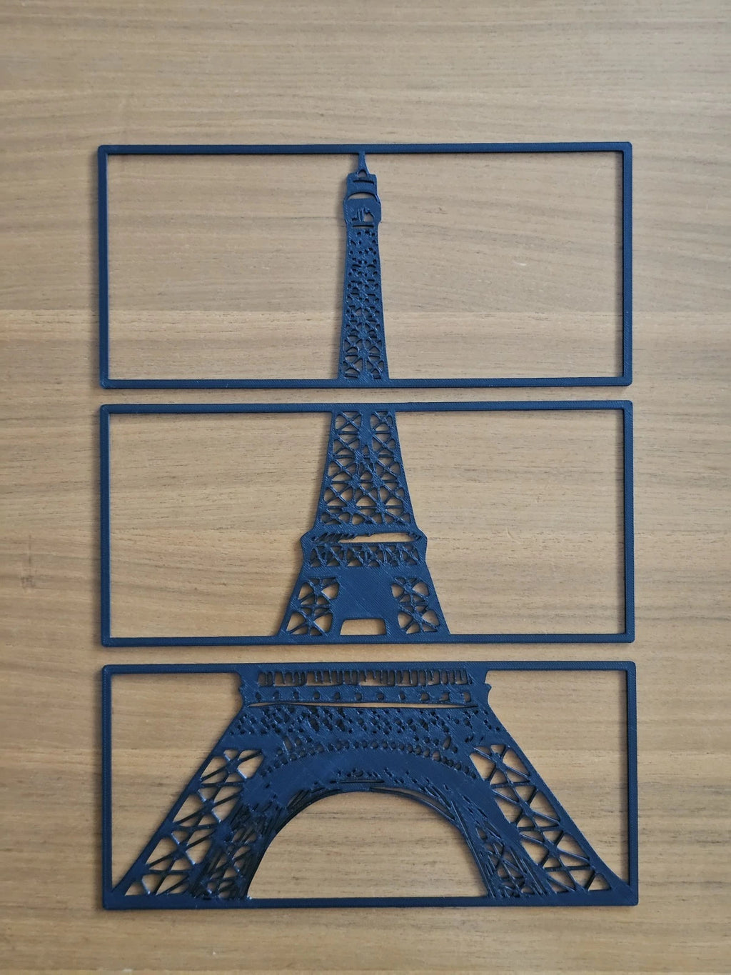 Wandbild, Eiffelturm, 3D-gedrucktes Bild, selbstklebend, Badezimmer