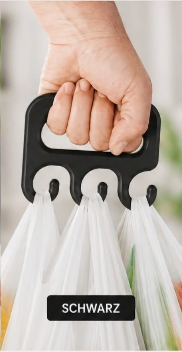 Ergonomischer Tragegriff für Einkaufstüten | Einkaufshilfe | Für schwere Taschen
