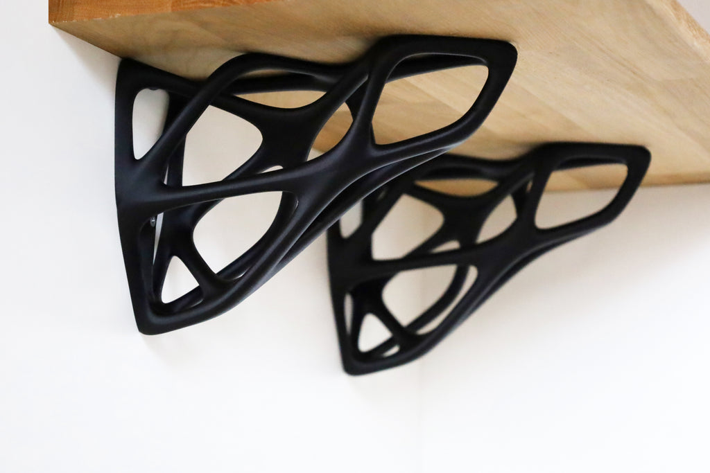 Moderne Regalhalter im organischen Design – 3D-Druck – Robust & Stilvoll 2x