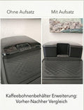kaffeevollautomat Bohnenbehälter Erweiterung Aufsatz für Phillips/Delonghi