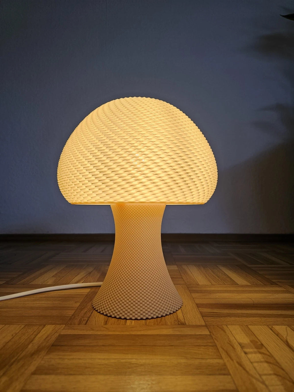 Moderne 3D-gedruckte Tischlampe | Designer Lampe | Warmweiß | Dimmbar..