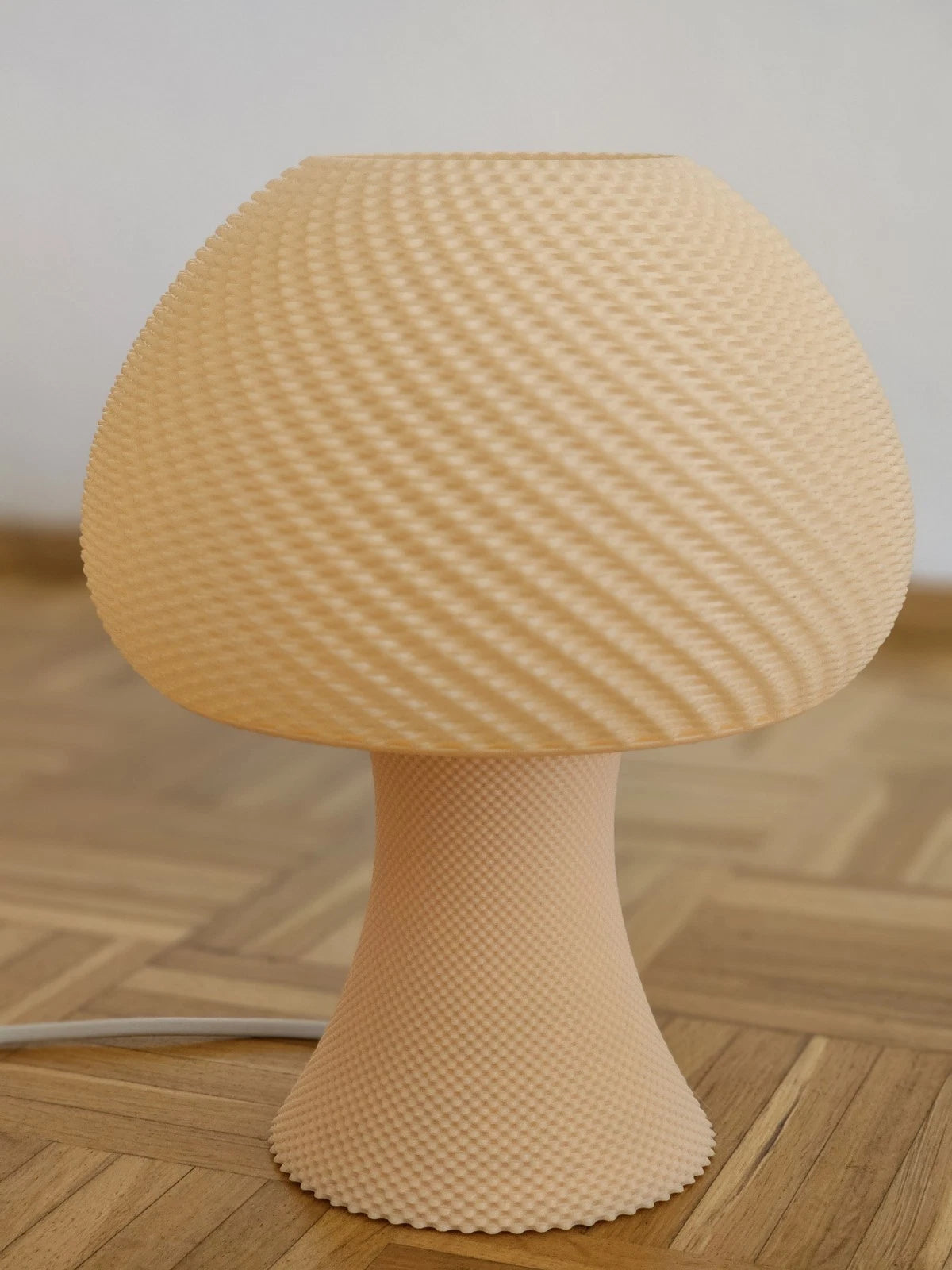 Moderne 3D-gedruckte Tischlampe | Designer Lampe | Warmweiß | Dimmbar..