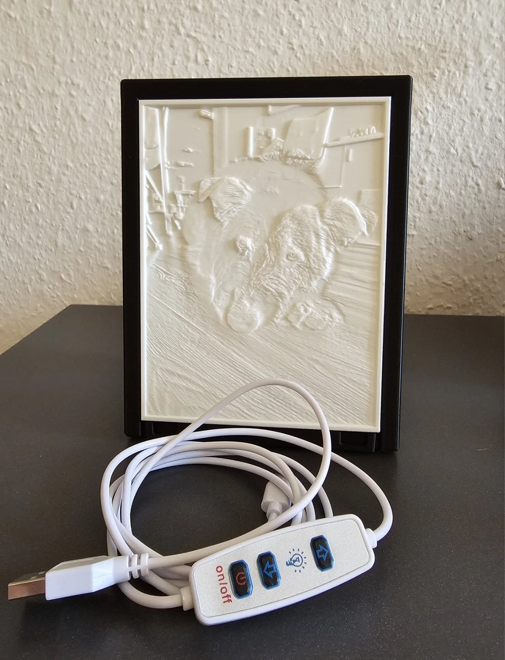 Personalisierte Lithophane Lampe mit Foto | 3D Lichtbild LED Geschenk