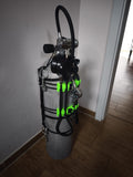 2x Stageflaschen Schlauch Organizer Taucher-Zubehör Deco-Flaschen Tech Diving