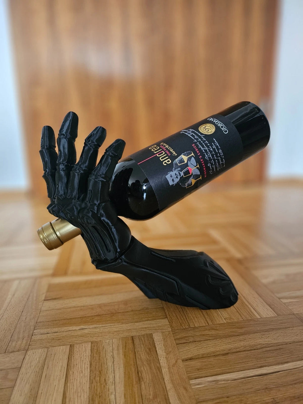 🦾Weinflaschenhalter – Roboterhand Design🍷