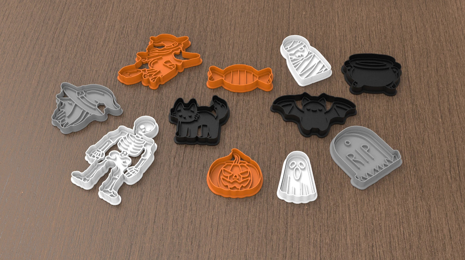 🎃 Halloween-Keks-Ausstecher Set
